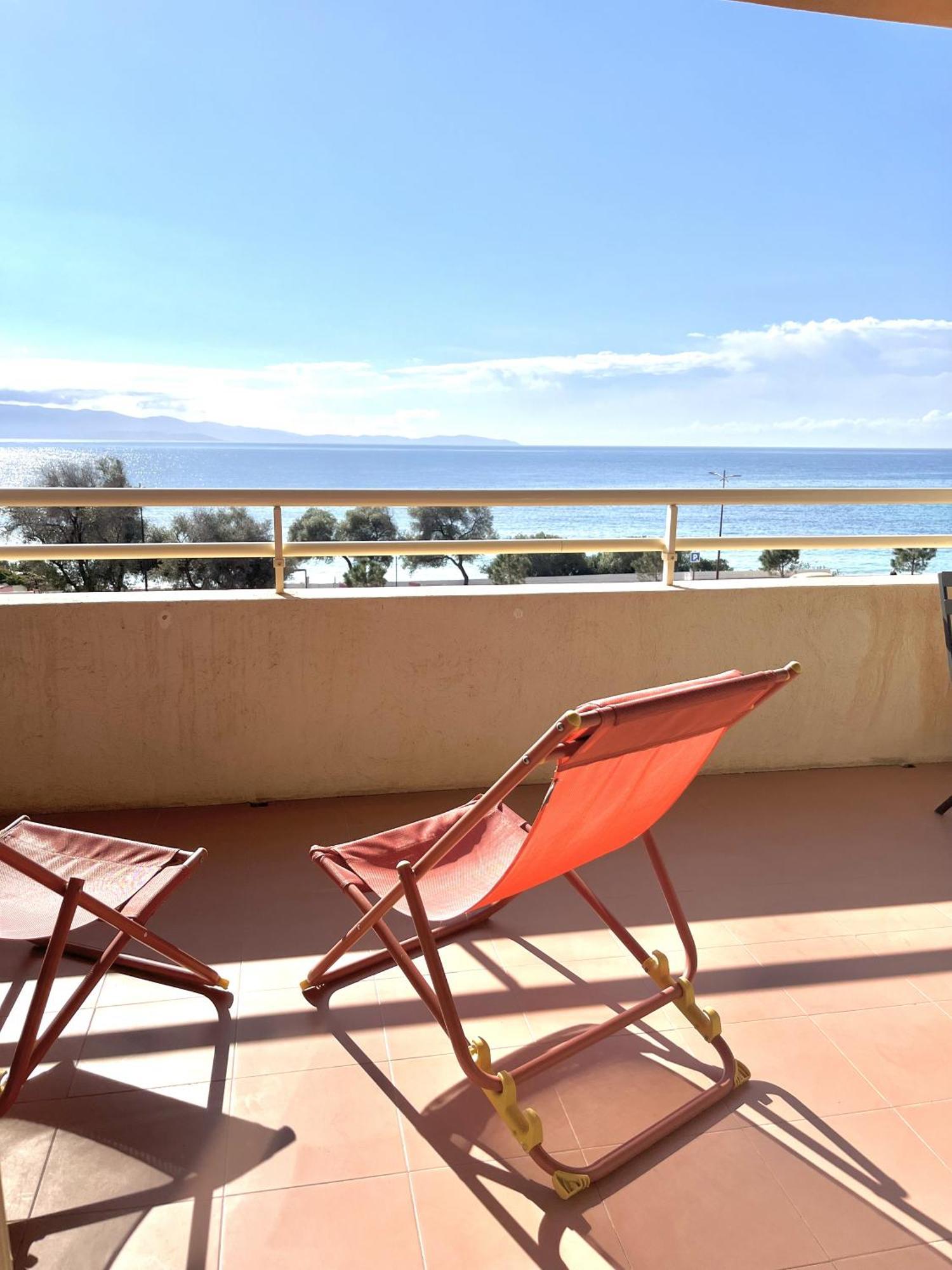 Aria Marina Duplex Vue Mer Route Des Sanguinaires, Plage A 50M, Parking Gratuit, 4 Pers Ajaccio  Eksteriør billede